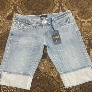 Light Blue Denim Shorts